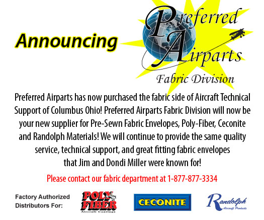 Aircraft Technical Support, Fabric Envelopes