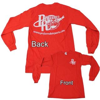 Picture of Preferred Red Retro Long Sleeve Tee's