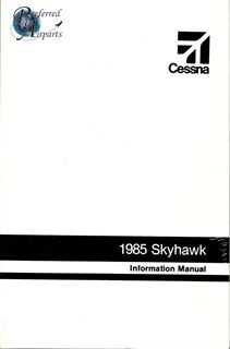 Picture of New Cessna 1985 Skyhawk Information Manual p/n D1272-13