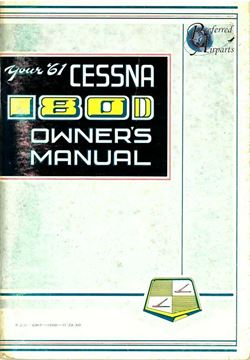 Picture of New 1961 Cessna 180D Aircraft Owners Manual p/n P231-13