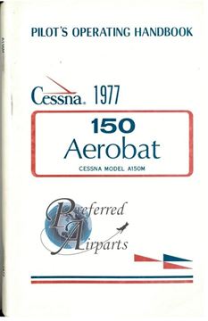 Picture of New 1977 Cessna A150M Aerobat Pilot Operating Handbook PN D1081-13