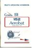 Picture of New 1978 Cessna A152 Aerobat Pilot Operating Handbook PN D1108-2-13