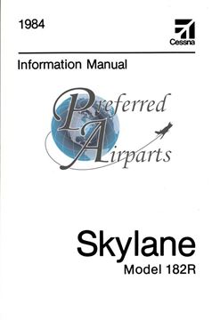 Picture of New 1984 Cessna 182R Skylane Pilot Information Manual PN D1254-13