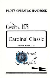 Picture of New 1978 Cessna 177B Cardinal Classic Pilots Operating Handbook p/n D1111-13