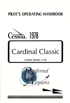 Picture of New 1978 Cessna 177B Cardinal Classic Pilots Operating Handbook p/n D1111-13