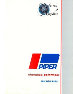 Picture of New Piper Cherokee Pathfinder Pilots Information Manual p/n 761-557