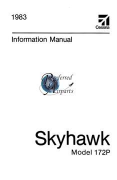 Picture of New 1983 Cessna 172P Skyhawk Pilot’s Information Manual p/n D1231-13.