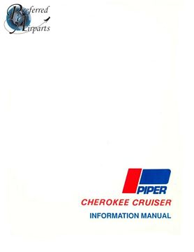 Picture of New 1974-1976 Piper PA28-140 Cherokee Cruiser Pilot Information Book pn 761-555