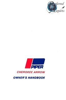 Picture of New 1988-1994 Piper PA28R-201 Cherokee Arrow Owners Handbook p/n 761-827