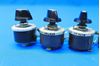 Picture of Lot of 3 Used Rheostat Potentiometers P/N XR-5238 With Knobs P/N 0813475-7 (19101)