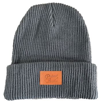 Picture of Preferred Beanie Gray Rib Knit Cuffed