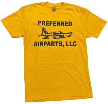 Picture of Preferred Airparts Yellow Throwback Shirt