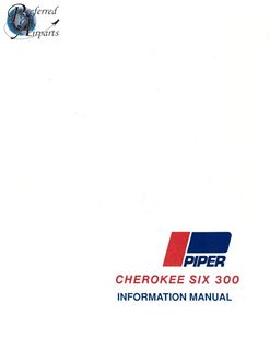 Picture of NOS 1977-1979 Piper PA32-300 Cherokee Six 300 Pilot Info Manual pn 761-632