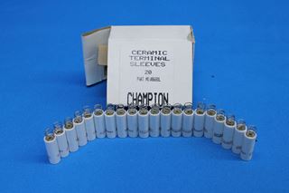 Picture of 1 Lot of 20 NOS Champion Ceramic Terminal Ignition Sleeves P/N: AS681L (23925)