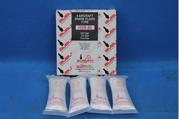 Picture of 1 Lot of 4 New Old Stock Auburn Aircraft Spark Plugs HSR86 (22484)