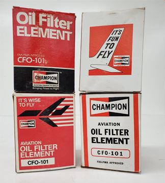 Picture of 1 Lot of 4 New Old Stock Champion Aerospace Oil Filter p/n CFO-101