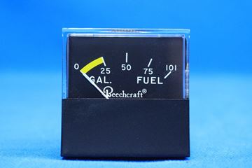 Picture of New Old Stock Beechcraft Jewell Fuel Gauge Panel P/N: 60-384034-7 (22862)