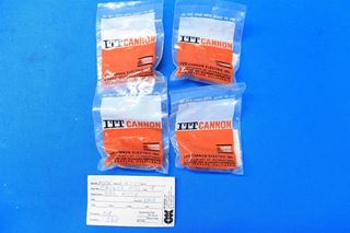 Picture of 1 Lot of 4 New Old Stock  ITT Cannon Electric BBL Assy P/N CA06HR10SL (19290)