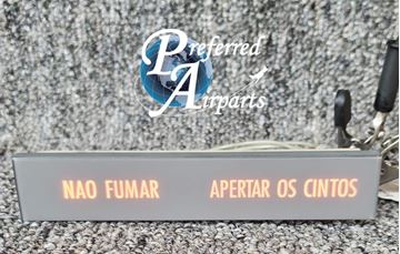 Picture of New Aero/Twin Commander Illuminated No Smoking Sign (Portuguese), p/n 800692-501