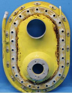 Picture of Piper PA-24-250 Left Fuel Cell Plate Assembly P/N: 23426-000 (21759)