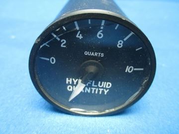 Picture of U.S. Gauge Hydraulic Fluid Quantity Indicator P/N: SRL-12B 26V For Parts (6186)
