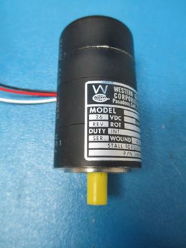 Picture of New Western Gear Corp 159BA7 Motor 26VDC PN: 1666-106 (9372)