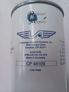Picture of Oil Filter P/N CP48109, alternate for CH48109