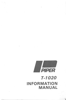 Picture of New Piper PA-31-350 T1020 Manual, p/n 761-772
