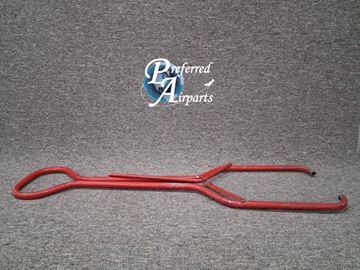 Picture of Used Red Aircraft Tow Bar - Ground Support Equipment, p/n Eb Item (SL #425)