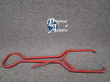 Picture of Used Red Aircraft Tow Bar - Ground Support Equipment, p/n Eb Item (SL #426)