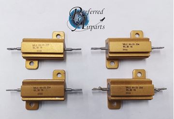 Picture of Lot of 4 New Dale Resistors, p/n RH25