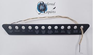 Picture of New Cessna Scott Lighted Panel, p/n 9910032-15, p/n 804125-23