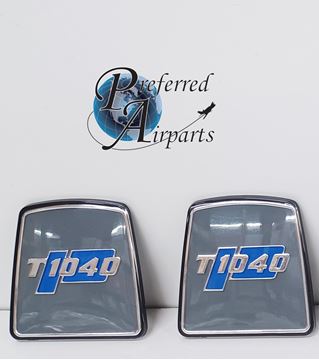 Picture of Lot of 2 New Piper PA-31T3 T1040 Control Wheel Medallions/Emblems, p/n 474-357