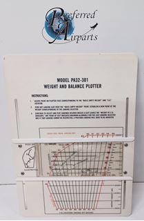 Picture of New Piper PA-32-301 Weight and Balance Plotter, p/n 38685-002