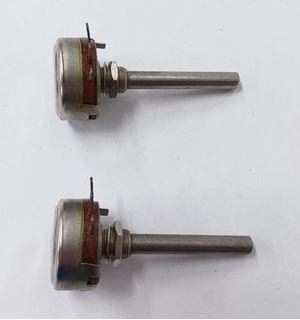 Picture of Lot of 2 New Old Stock Ohmite Potentiometers, p/n CU-5011, Type U-Linear