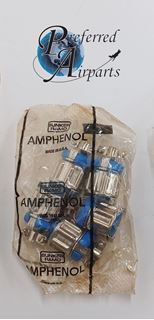 Picture of Lot of 5 New Bunker Ramo Amphenol Piper Aircraft Plugs, p/n 481-081, p/n 126-223