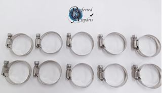 Picture of Lot of 10 Ideal Parker Combo Hex Stainless Steel Clamps, 6424