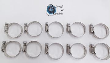 Picture of Lot of 10 Ideal Parker Combo Hex Stainless Steel Clamps, 6424