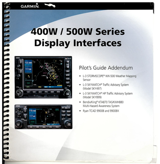 Picture of Used Garmin 400W/500W Series Pilot's Guide Addendum, 190-00356-31 Rev D, SL #3
