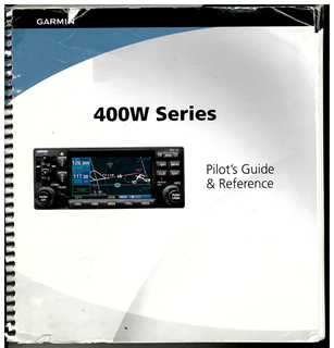 Picture of Used Garmin 400W Series Pilot's Guide & Reference p/n 190-00356-00 Rev B