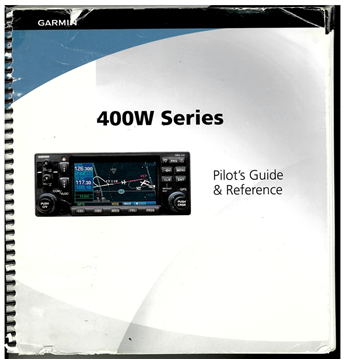 Picture of Used Garmin 400W Series Pilot's Guide & Reference p/n 190-00356-00 Rev B