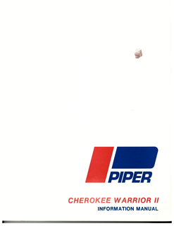 Picture of New Piper PA-28-161 Cherokee Warrior II Information Manual p/n 761-649