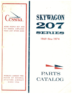 Picture of Used 1969-1974 Cessna 207 and T207 Skywagon Parts Catalog p/n P507-12