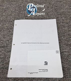 Picture of New Surplus Cessna 100 Series Aircraft Service Manual, p/n D138-1-13