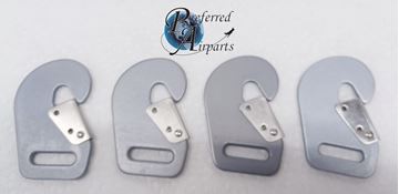Picture of Lot of 4 New Aircraft Clip Type Seat Belt Hook Fittings, p/n 111B81-01