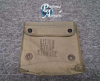Picture of Vintage Aviation Military Litter Strap Stowage Bag, p/n Eb Item (SL #433)