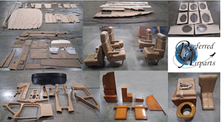 Picture of Lot of Used Cessna 414A Interior Parts, Includes Seats, p/n Eb Item (SL #440)