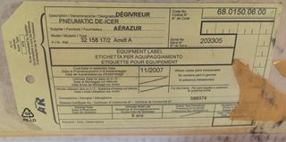 Picture of New Aerazur ATR Aircraft RH Outer Wing Deice Boot, p/n 32-158-17-2