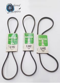 Picture of Lot of 3 New Dayco Belts, 4L420, L442, p/n 660-1-1200