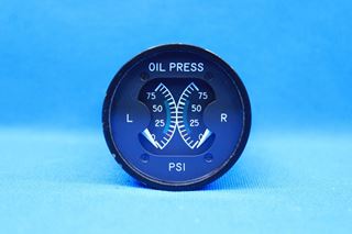 Picture of Weston Aircraft Dual Oil Pressure Indicator Core p/n 253683 (19407)